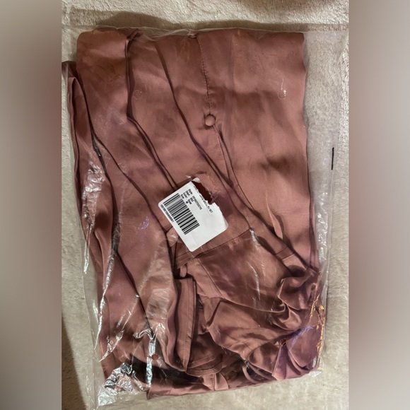 🎉LAST CHANCE🎉Free People Dreamy Days Solid PJ Set in Smoke Rose - Picture 6 of 13